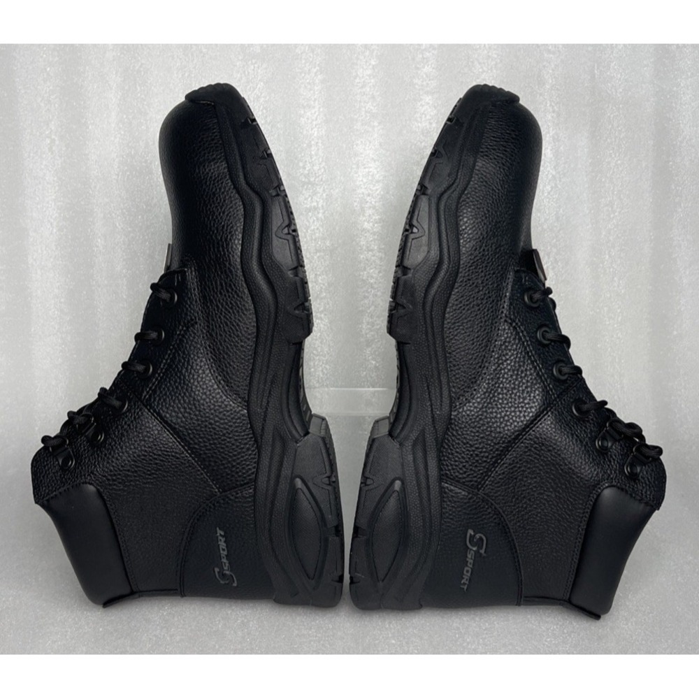 S Sport By Skechers Elton Black Steel Toe Leather Work Boots Men's Size 13‎ NEW - Picture 14 of 16